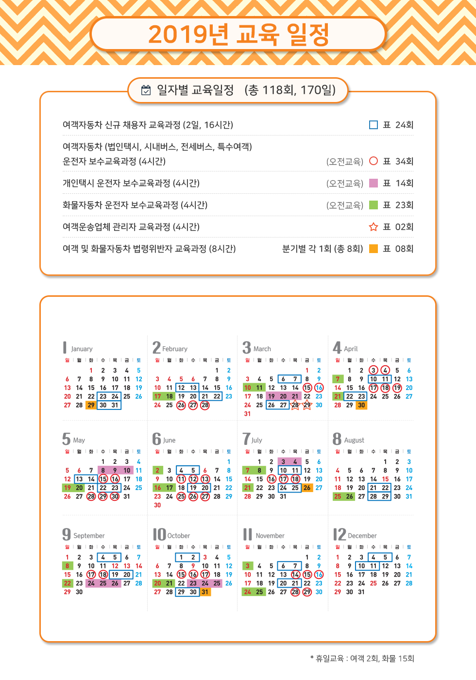 2018 교육일정
